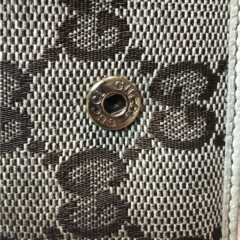 Gucci Canvas Monogram Wallet Vintage GUC - Picture 3 of 15